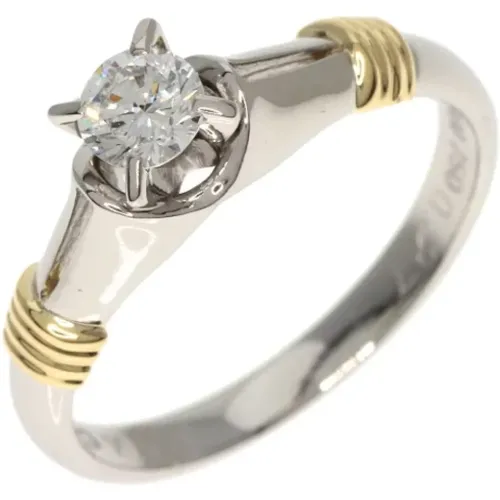 Pre-owned Platinum rings , female, Sizes: ONE SIZE - Dior Vintage - Modalova