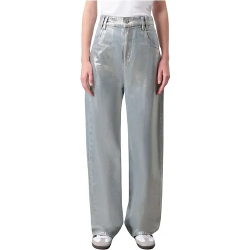 Baggy High Waist Jeans mit Weitem Bein - drykorn - Modalova