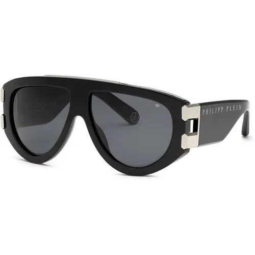 Eagle Sunglasses Grey Lenses , unisex, Sizes: 60 MM - Philipp Plein - Modalova