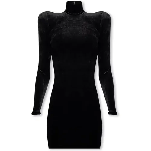 Velvet dress , female, Sizes: XS - Balenciaga - Modalova