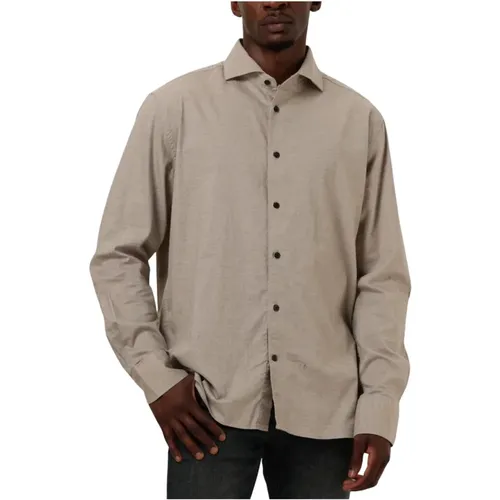 Taupe Casual Olav Hemd , Herren, Größe: XL - DSTREZZED - Modalova