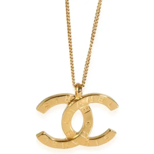 Pre-owned Gold necklaces , female, Sizes: ONE SIZE - Chanel Vintage - Modalova