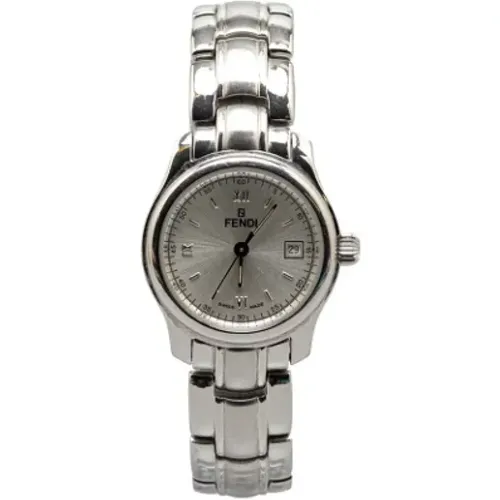 Pre-owned Stainless Steel watches , female, Sizes: ONE SIZE - Fendi Vintage - Modalova