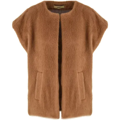 Camel Jacket for Women , female, Sizes: S, M - Akep - Modalova