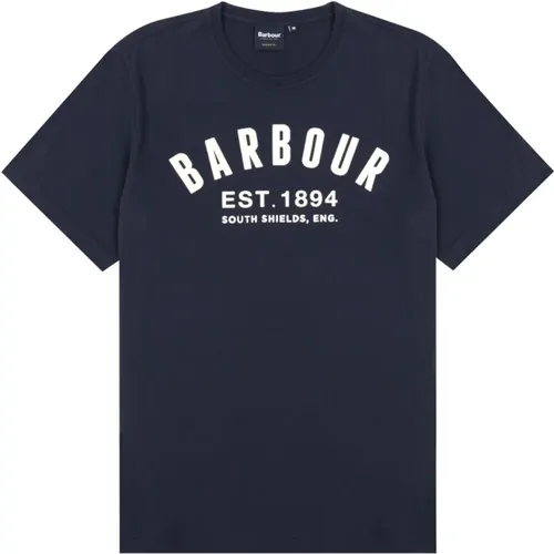 Vintage Logo Print T-Shirt , male, Sizes: L - Barbour - Modalova