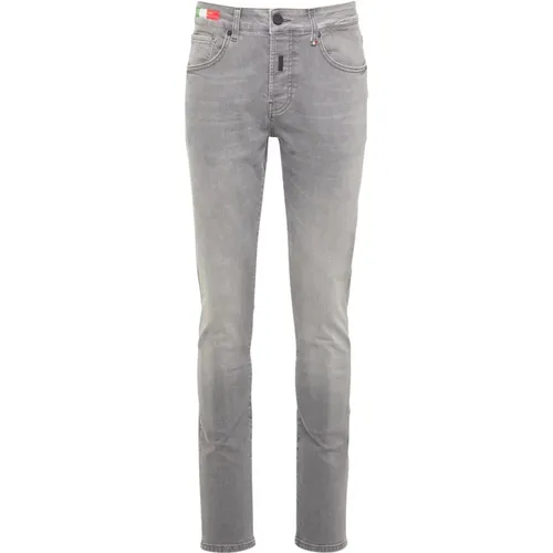 Vintage Washed Skinny Jeans , male, Sizes: W34, W33, W32, W38, W30, W36, W35, W31 - carlo colucci - Modalova