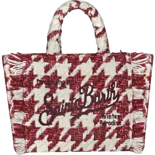 Houndstooth Mini Vanity Bag , female, Sizes: ONE SIZE - MC2 Saint Barth - Modalova