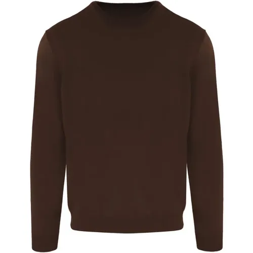 Brauner Woll-Kaschmir Rollkragenpullover - Malo - Modalova