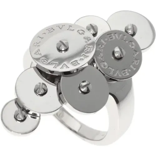 Pre-owned White Gold rings , female, Sizes: ONE SIZE - Bvlgari Vintage - Modalova