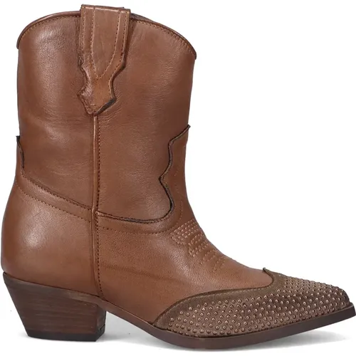 Nadine Western Leder Stiefeletten , Damen, Größe: 38 EU - Zoe - Modalova