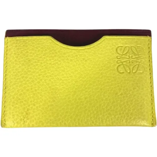 Pre-owned Leather wallets , female, Sizes: ONE SIZE - Loewe Pre-owned - Modalova