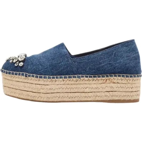 Pre-owned Denim espadrilles - Miu Miu Pre-owned - Modalova