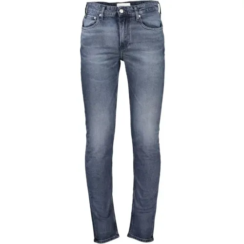 Washed Cotton Jeans with Logo , male, Sizes: W31 L32, W30 L32, W32 L32 - Calvin Klein - Modalova