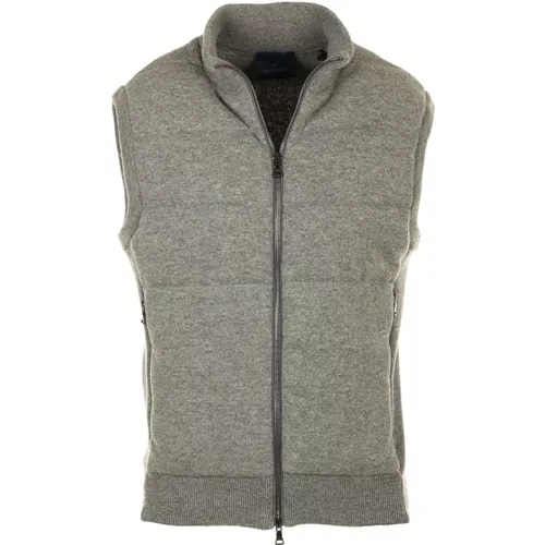 Grauer Pullover Full Zip Gilet - PAUL & SHARK - Modalova