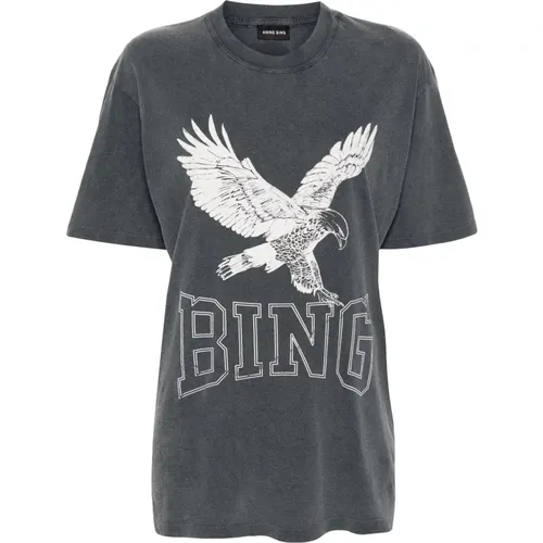 Lili Retron Eagle T-shirt , female, Sizes: S, M, XS - Anine Bing - Modalova