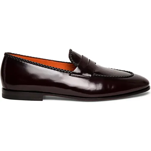 Klassischer Penny Loafer , Herren, Größe: 42 EU - Santoni - Modalova