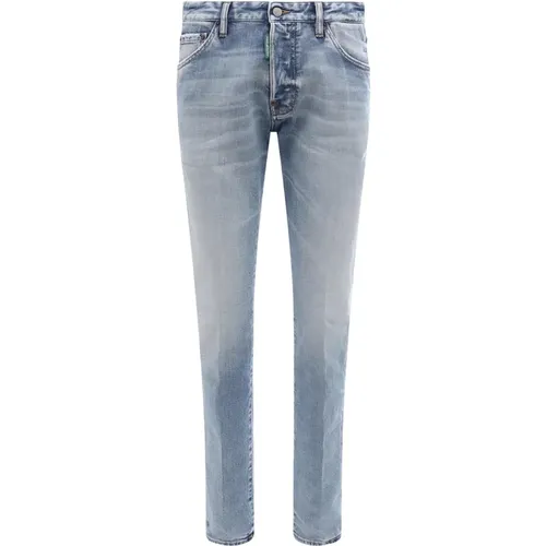Blaue Regular Fit Jeans , Herren, Größe: XS - Dsquared2 - Modalova