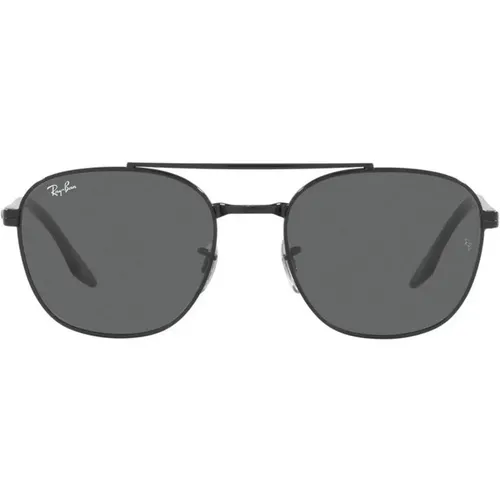 Metal Sunglasses in with Dark Grey Lenses , unisex, Sizes: 55 MM - Ray-Ban - Modalova