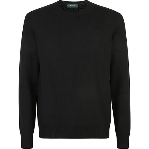 Schwarze Pullover für Männer , Herren, Größe: 3XL - Zanone - Modalova