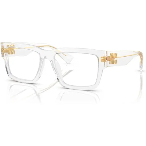 Transparent Eyewear Frames , unisex, Sizes: 52 MM - Miu Miu - Modalova