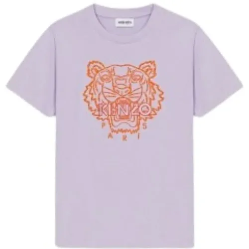 Tiger Wisteria T-Shirt , female, Sizes: L, S - Kenzo - Modalova