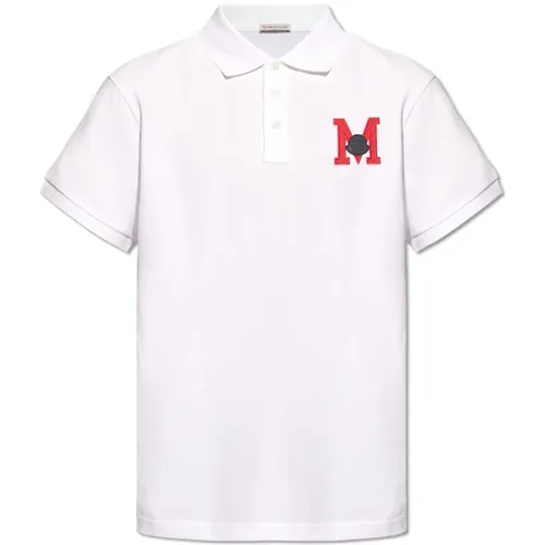 Poloshirt mit Logo , Herren, Größe: M - Moncler - Modalova