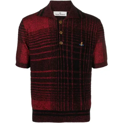 Black/Red Polo Shirt , male, Sizes: S - Vivienne Westwood - Modalova