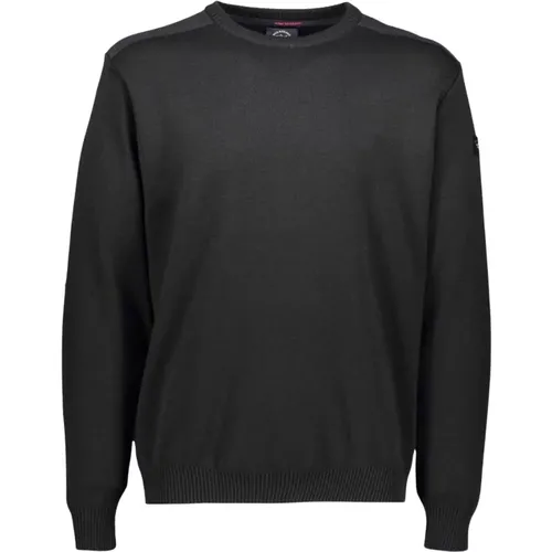 C0P1026 Crewneck Sweater with Patches, Color , male, Sizes: M, 2XL, XL - PAUL & SHARK - Modalova