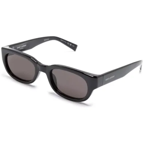 Schwarze Sonnenbrille mit Zubehör - Saint Laurent - Modalova
