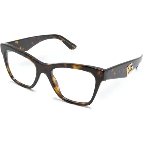 Braun/Havanna Optische Brille, Must-Have Stil , Damen, Größe: 53 MM - Dolce & Gabbana - Modalova