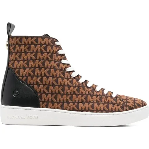 Knit High Top Sneakers , female, Sizes: 3 1/2 UK, 7 UK, 4 1/2 UK, 6 UK, 5 1/2 UK, 3 UK - Michael Kors - Modalova