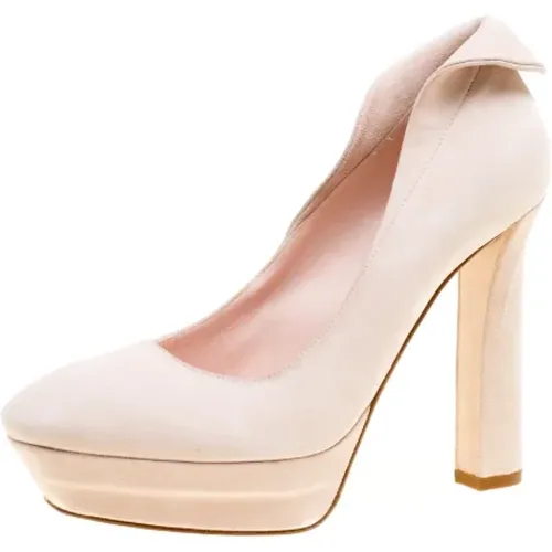 Vintage Round Toe Heeled Shoes , female, Sizes: 4 1/2 UK - Bottega Veneta Vintage - Modalova