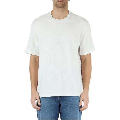 Regular Fit Cotton T-Shirt , male, Sizes: L - Armani Exchange - Modalova