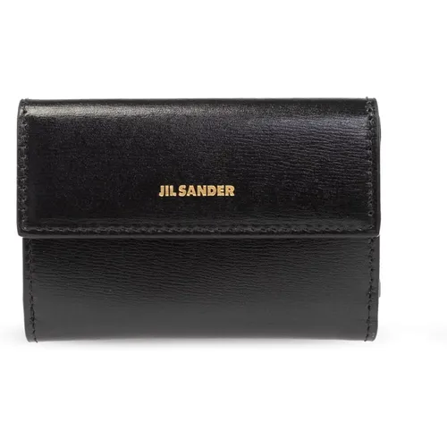 Leather wallet , female, Sizes: ONE SIZE - Jil Sander - Modalova