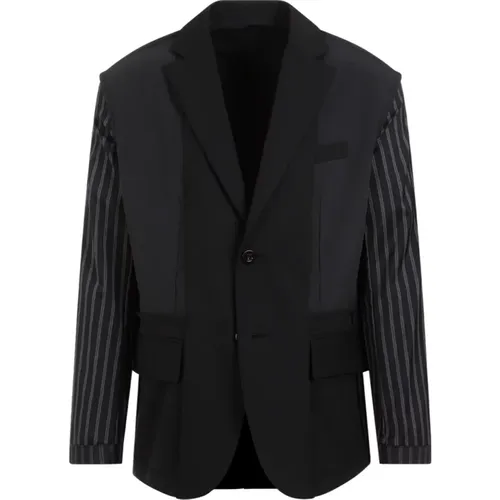 Black Suiting Jacket Men's Blazers , male, Sizes: M - Sacai - Modalova