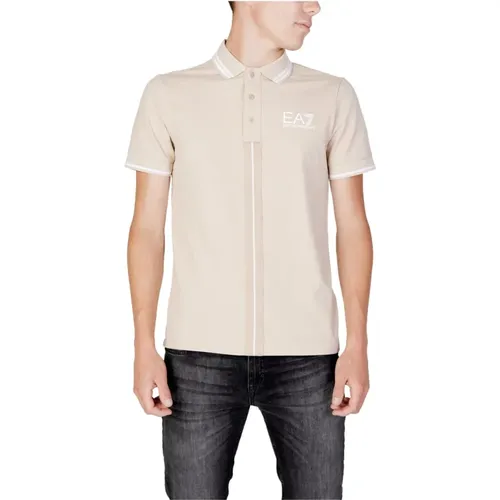 Button-Fastening Polo Shirt , male, Sizes: L, M - Emporio Armani EA7 - Modalova
