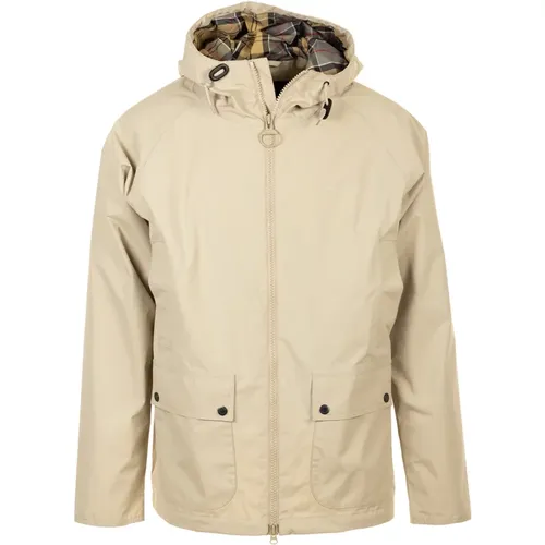 Hooded Domus Jacket , male, Sizes: S, M, L - Barbour - Modalova