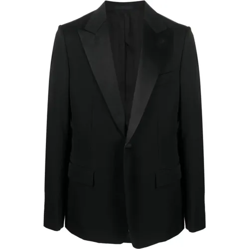 Peak Collar Tuxedo Jacket , male, Sizes: L, M - Lanvin - Modalova