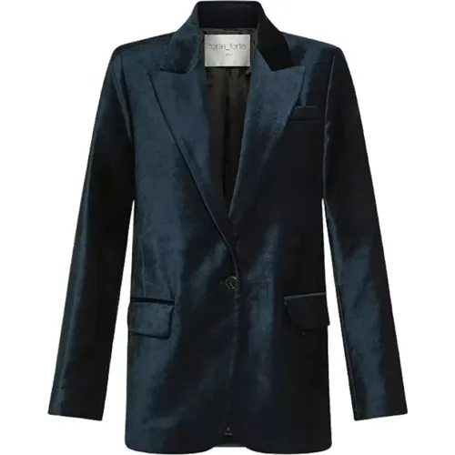 Velvet Deconstructed Blazer , female, Sizes: S - Forte Forte - Modalova