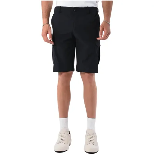 Cargo Bermuda Shorts mit verstecktem Verschluss , Herren, Größe: S - RRD - Modalova