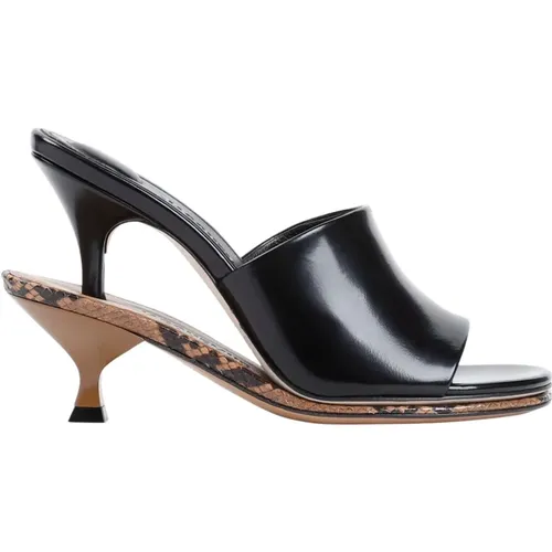 Schwarze Hellbraune Mules , Damen, Größe: 39 EU - Jacquemus - Modalova