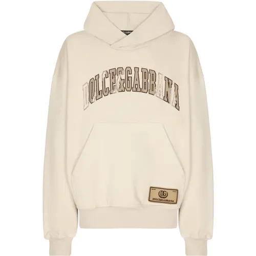 Pullover mit Logo-Stickerei , Herren, Größe: M - Dolce & Gabbana - Modalova