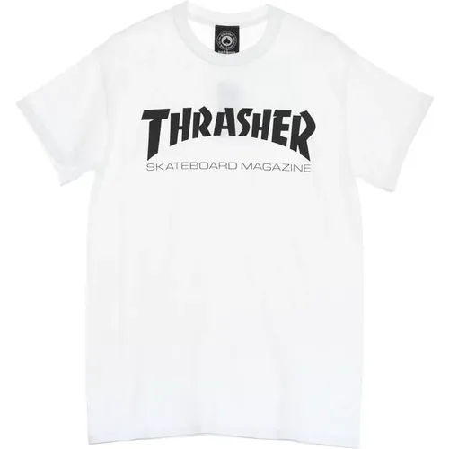 Skatemag Tee Herren T-Shirt Weiß/Schwarz , Herren, Größe: 2XL - Thrasher - Modalova