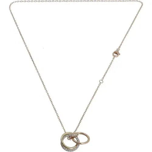 Pre-owned Metal necklaces , female, Sizes: ONE SIZE - Cartier Vintage - Modalova