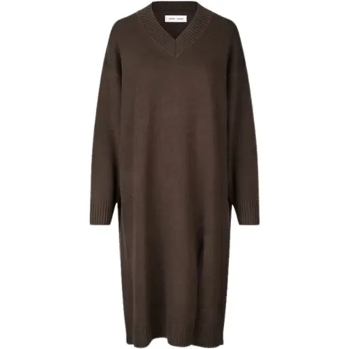 V-Neck Sweater Dress , female, Sizes: M - Samsøe Samsøe - Modalova