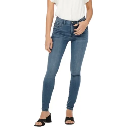 Hohe Skinny Denim Jeans , Damen, Größe: M - JACQUELINE de YONG - Modalova