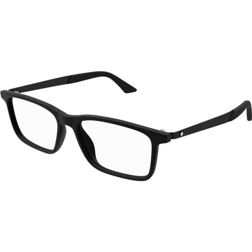Designer Brille Schwarz MB0333O,Klassische Schwarze Optische Brille,Blaue Optische Brille,Braun/Havanna Optische Brille,Glasses - Montblanc - Modalova