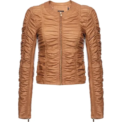 Gesammelte Nappalederjacke , Damen, Größe: XS - pinko - Modalova