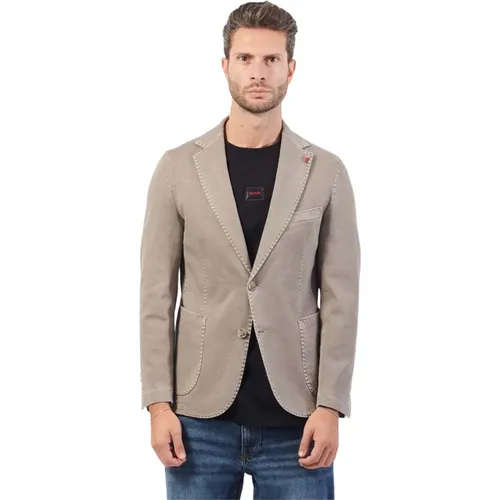 Slim Fit Baumwoll Stretch Jacke , Herren, Größe: M - Mulish - Modalova