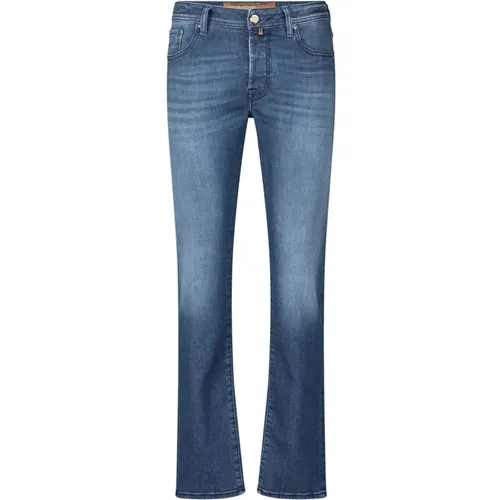 Zeitlose Slim Fit Jeans , Herren, Größe: W35 - Jacob Cohën - Modalova